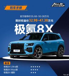推荐购买Ultra版 极氪8X购车手册