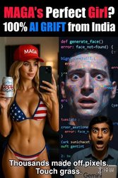 印度三哥利用人工智能虚构爱国女兵，疯狂收割 MAGA 粉丝，操作者竟直言：这群人真的太好骗了