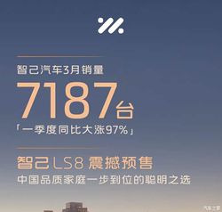一季度同比增长97% 智己汽车3月销量7187台 同时推出4月购车权益