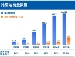 比亚迪2025年销量蝉联第一，研发投入持续加大