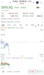 现货黄金再次跌破4000美元
