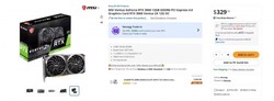 RTX 3060 12GB 重新上架！电商售价与五年前首发价一致，性价比逆天捡漏速抢