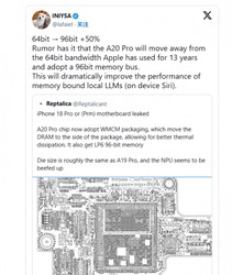 带宽拉爆！苹果 A20Pro 首曝 96 位 LPDDR6，内存突破，性能碾压，重塑体验，引爆科技