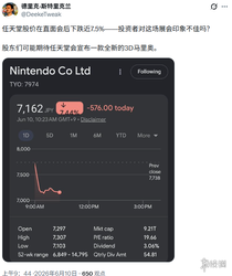 没有新3D马里奥撑场! 任天堂直面会难阻股价大跌近7