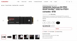 闪迪发布PS5官方授权专用硬盘：8TB售价约2万元