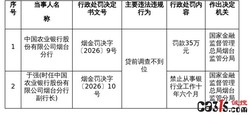 贷前走形式，副行长丢饭碗！农行烟台分行因调查失职被重罚