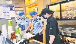 广西兴安县市场监管局开展网络餐饮专项督查行动