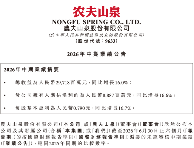 图源:农夫山泉公告(截图)