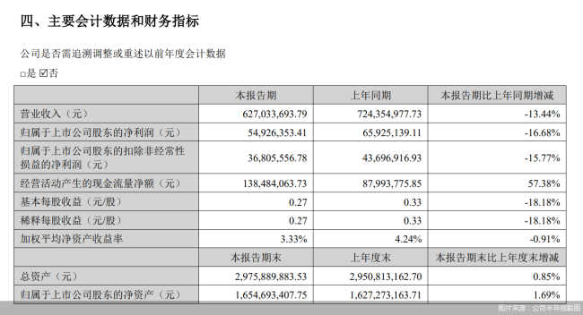 图片来源:公司半年报截图