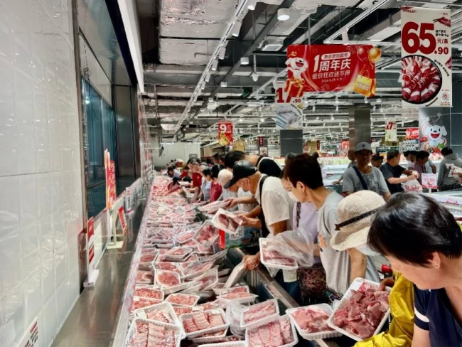 榴莲15.9元/斤、梭子蟹29.9元/斤起,京东折扣超市周年庆首日人气爆棚